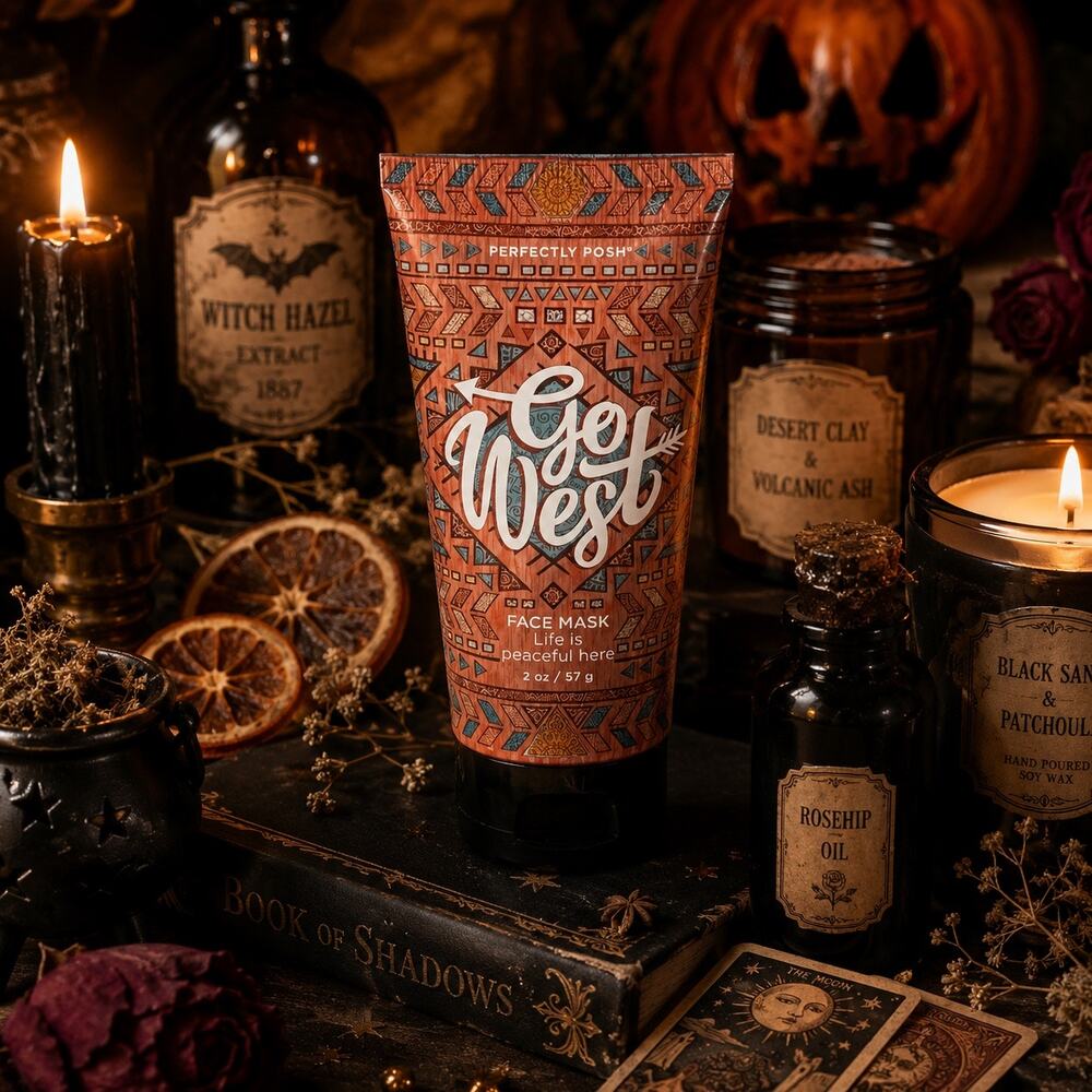 Perfectly Posh Go West Face Mask 2 oz NEW Sealed Retired Discontinued Rare